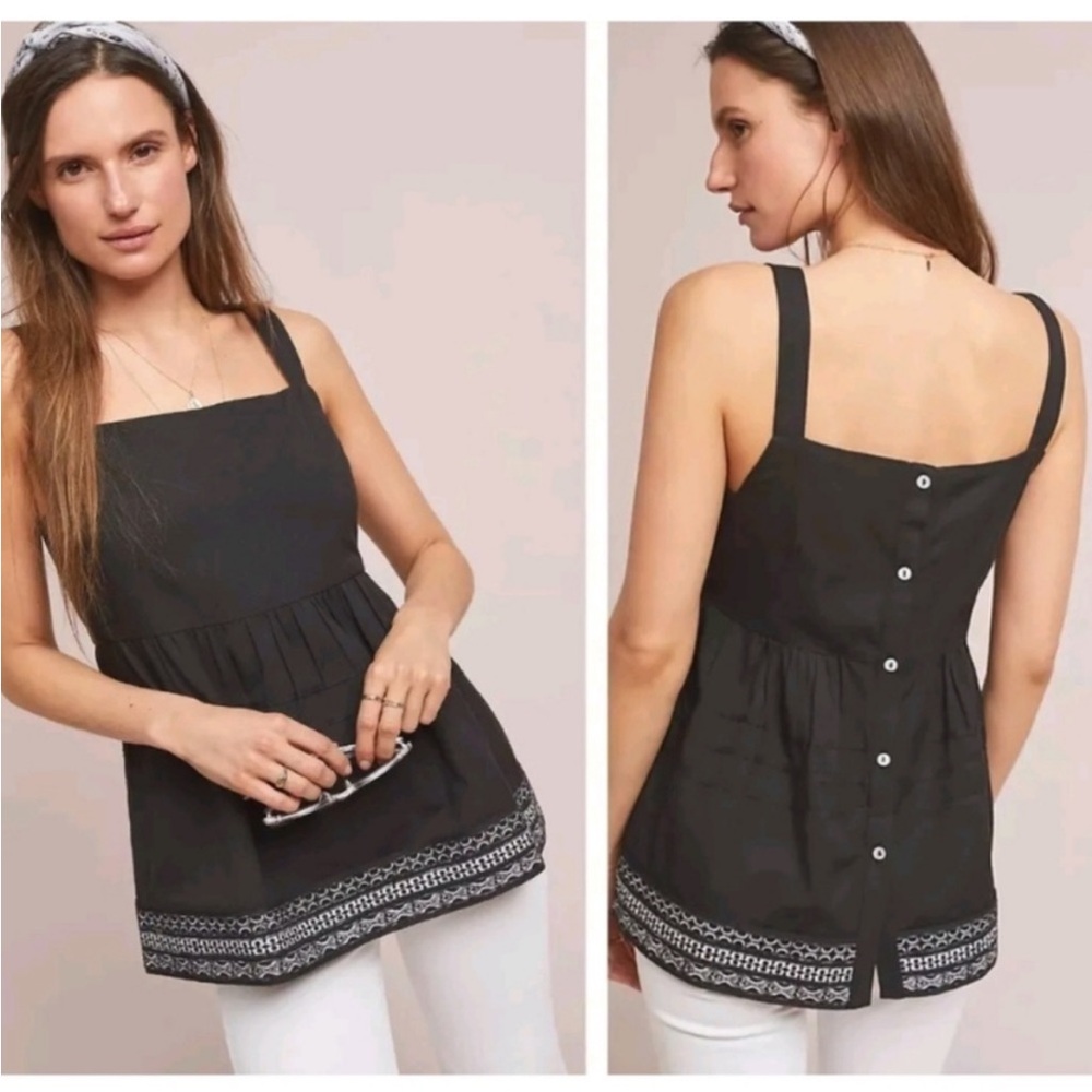 Amit Aggarwal Olivia‎ Embroidered Tunic Top Size L